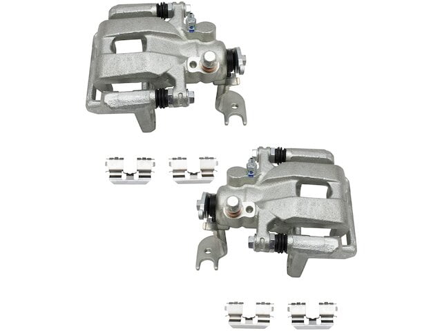 Rear Brake Caliper Set of 2 Compatible with 2008-2012 Honda Accord with Bracket and Hardware 