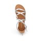 thumbnail image 3 of Sandalias Gladiadoras Planas para Mujer DREAM PAIRS Plata Talla 8, 3 of 8