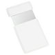 thumbnail image 1 of Espejo de bolsillo Uxcell de acero inoxidable irrompible, espejo compacto de maquillaje con funda de cuero PU (Blanco, 2.44 x 3.74"), 1 of 7