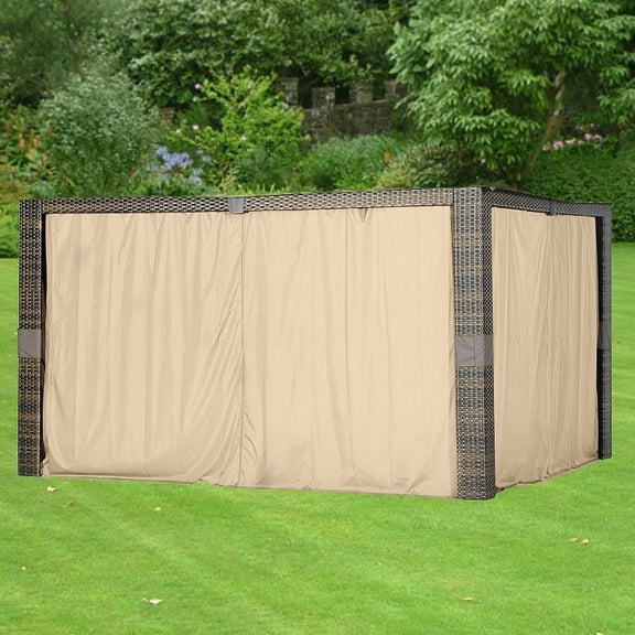 Garden Winds Universal 10x12 Gazebo Privacy Curtain Set, 350