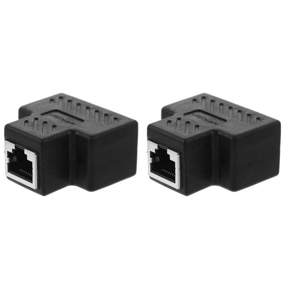 2pcs Ethernet Splitter High Speed 1 To 2 Splitter 3-way Ethernet Module Plug