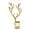 1#, variant on YiJuHui 1pcs Gold Plated Deer Statue for Home Decor, Elegant Resin Animal Figurine, Modern Living Room TV Cabinet Wine Bar Decoration, Lucky Wealth Symbol Gift