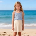 thumbnail image 4 of Bovxnpu Girls Tank Tops Undershirts Sleeveless T Shirts Plaid Linen Loose Tank Top For Girls Casual Fashion Tees, 4 of 8