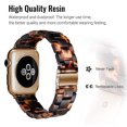 thumbnail image 4 of Autorización：Compatible con Apple Watch Strap 38-40 mm / 42-44 mm Series 5/4/3/2/1, accesorio de correa de reloj de reemplazo de correa de resina delgada Adepaton 2033262-16, 4 of 9
