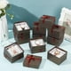 thumbnail image 4 of Caja para reloj de 12 piezas con almohada, 8,2 x 8,8 x 5,6 cm, estuche de regalo para reloj de pulsera, caja cuadrada de cartón con lazo para relojes., 4 of 6