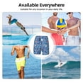 thumbnail image 6 of Yiaed Colorful Sailing Ship Print Mens Swim Trunks Bathing Suit Compression Liner Beach Swim Shorts Swimwear Quick Dry Zipper Pocket No-Chafing Board Short-, 6 of 6