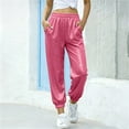 thumbnail image 2 of Otqutp Girls Sequin Sweatpants Wide Leg Sparkly Baggy Elastic Waist Performance Joggers Pants Spring Fall Track Pants, 2 of 4