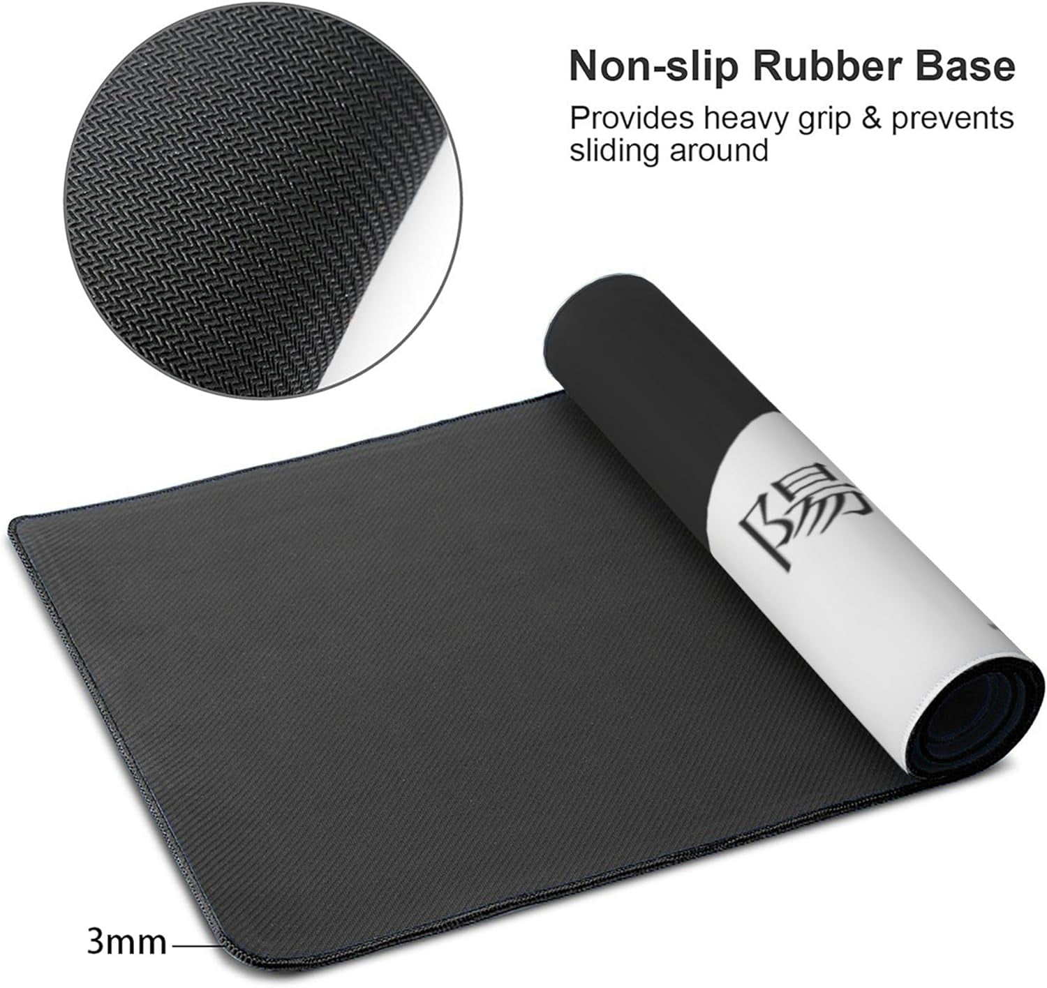 Large Gaming Mouse Pad Japanese Black White Cherry Blossom Mouse Pad with Stitched Edges & Nonslip Rubber Base Extended XXL Long Mousepad Big Desk Mat for Company Office Work, 35.4 x 15.7 in