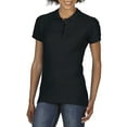 thumbnail image 2 of Gildan Softstyle Womens Short Sleeve Double Pique Polo Shirt, 2 of 4