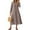 *Khaki, variant on ClodeEU Women's Long Sleeve Dress , Casual V Neck Long Dress with Pockets Beige,Womens Plus XXL