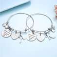 thumbnail image 3 of TINGN Initial Bracelets Mom Birthday Gifts from Daughters Remember I Love You MOM Charm Bracelets, 3 of 5