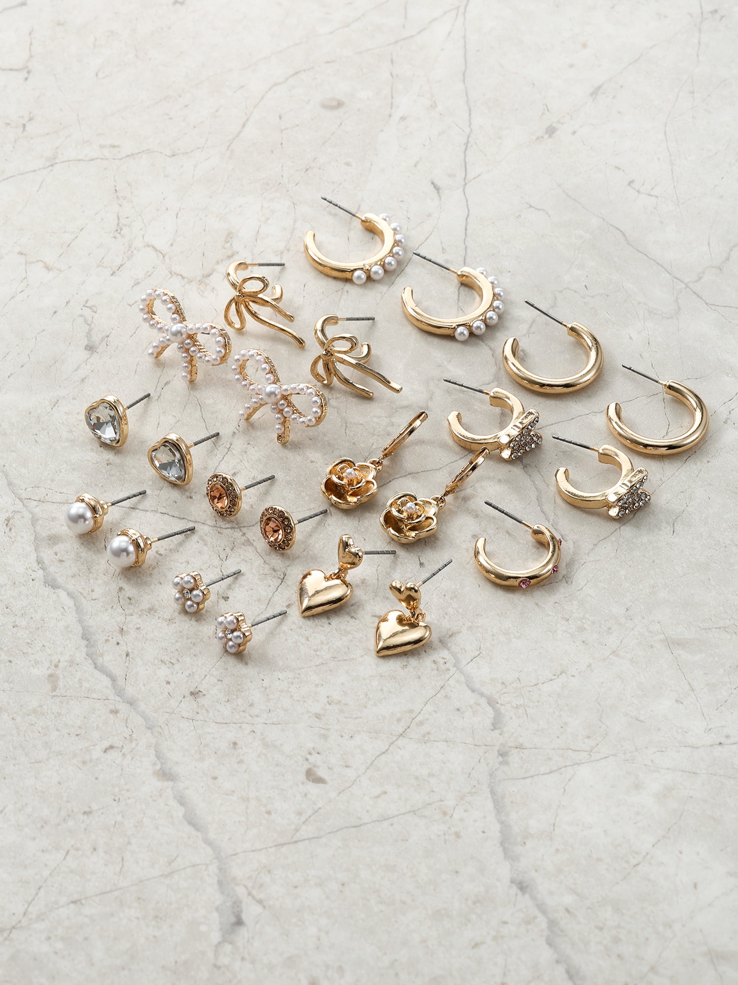 Packed Party Goldtone Earring Set Advent Calendar