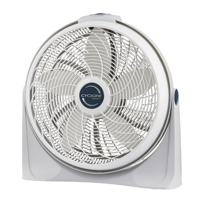 Lasko 3520 Ventilador doméstico con circulador de aire ciclónico de 3 velocidades y 20 pulgadas, color blanco
