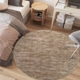 thumbnail image 2 of HOMERRY Washable 4' x 4' Round Rug Modern Solid Area Rug Indoor Non-Slip Throw Carpet Contemporary Area Rug for Bedroom Living Room, Taupe, 2 of 6