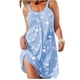 thumbnail image 1 of Qarigey Vestido de mujer Estampado sin mangas Traje de baño Traje de baño de playa Vestidos Cielo azul S, 1 of 3