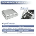 thumbnail image 2 of Unique Bargains 157mil 4mm 1.3sqft Car Sound Deadener Mat Aluminum Foil Heat Shield Material Self Adhesive for Hood Boat Engine Cover 15.75"x11.81" Silver Tone, 2 of 7