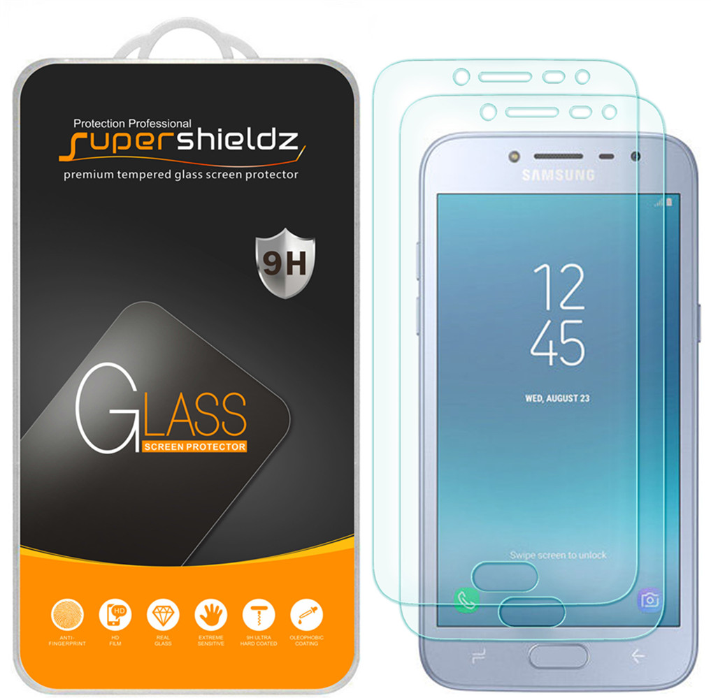[2Pack] Supershieldz for Samsung Galaxy J2 Pro (2018) Tempered Glass