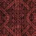 thumbnail image 1 of Ahgly Company Machine Washable Indoor Square Abstract Red Modern Area Rugs, 4' Square, 1 of 4