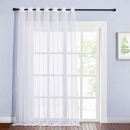 Nursery Double Layers Light Blocking Crushed Voile Sheer Overlap Blackout Curtains With 4 Tie Backs For Girls Bedroom Window Cortinas Para Sala Set Of 2 W52 X L63 Biscotti Beige Canada Nursery Double Layers Light Blocking, Cortinas Para Sliding Doors