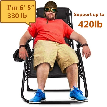 Oversize Supports 400 lbs Extra Wide Zero Gravity Chair with
