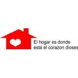 Do It Yourself Wall Decal Sticker Spanish Quote 'El Hogar Es Donde Esta El Corazon Dioses'