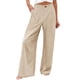 thumbnail image 1 of Pantalones de pierna ancha SCZ para Mujer Beige S, 1 of 7