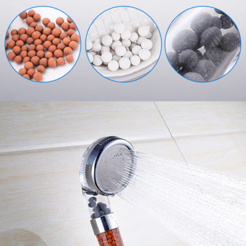 Shower Head Energy Beads Filter Handheld Tool Refill Stones Saving Water Ba G5Y1 