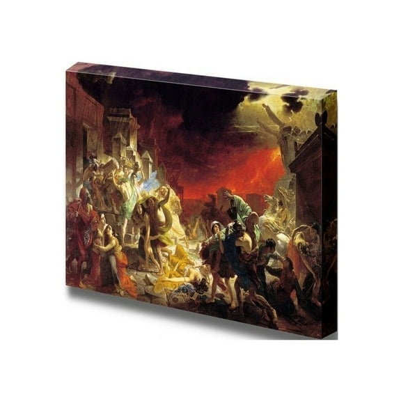 wall26 The Last Day of Pompeii by Karl Bryullov - Canvas Print Wall Art Famous Painting Reproduction - 16" x 24"