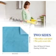 thumbnail image 3 of GFDYREE Microfiber Dish Cloth Best Kitchen Cloths Cleaning Cloths with Poly Scour Side 12Inch x 12Inch, 3 of 7