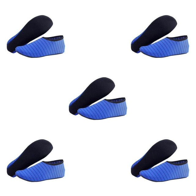 Soidarity 1 par de zapatos de playa antideslizantes elásticos de secado rápido calcetines descalzos cómodos surf dibujo niños azul oscuro M Azul oscuro M 5Conjunto