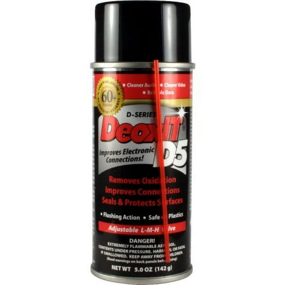 D-Series D5 Electronic Contact Cleaner, Adjustable Spray, 5 oz.