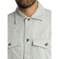 thumbnail image 5 of Jack & Jones Perfect Melange Overshirt, Grey, 5 of 7