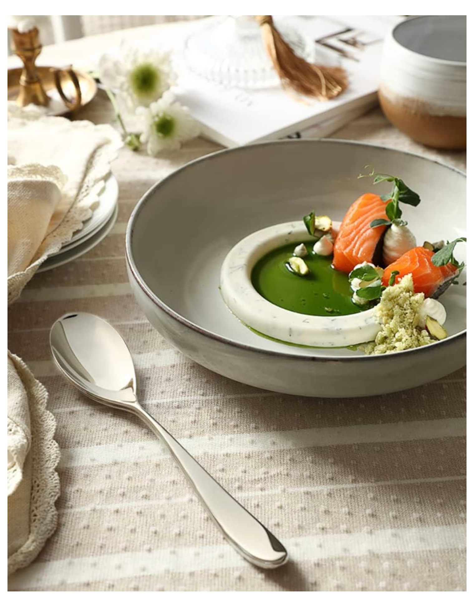 DANIALLI 18 10 Stainless Steel Silverware Set, 20 Piece Silverwa 並行輸入品 DANIALLI 30 Piece Silverware Set For 6, 18 10 Stainless Steel