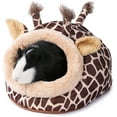 thumbnail image 1 of Animal Bed Guinea Pig Accessories Cage Habitat Toy Hideout House Washable, XL, Giraffe, 1 of 7