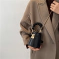 thumbnail image 3 of 1pc Alligator Pattern Storage Bag Messenger Bag Fashion Handbag Bucket Bag, 3 of 5