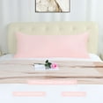 thumbnail image 2 of Unique Bargains Egyptian Cotton Zipper Long Body Pillow Cover Pink 20" x 60", 2 of 8