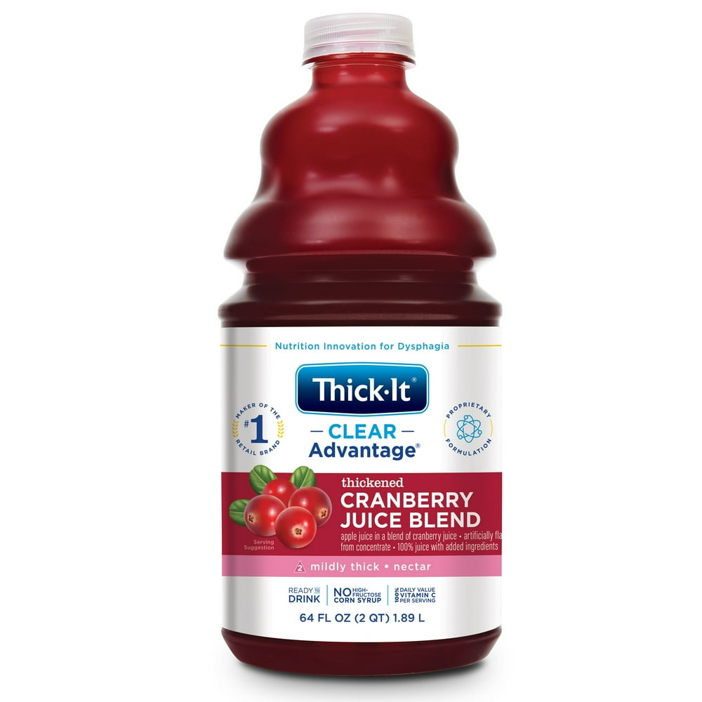 Thick It Aqua Care H20 Thickened Cranberry Juice Nectar, 64 Fluid Ounce