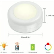 6pcs LED Spotlights 2 Remote Controls RGB Design - Multicolored White
