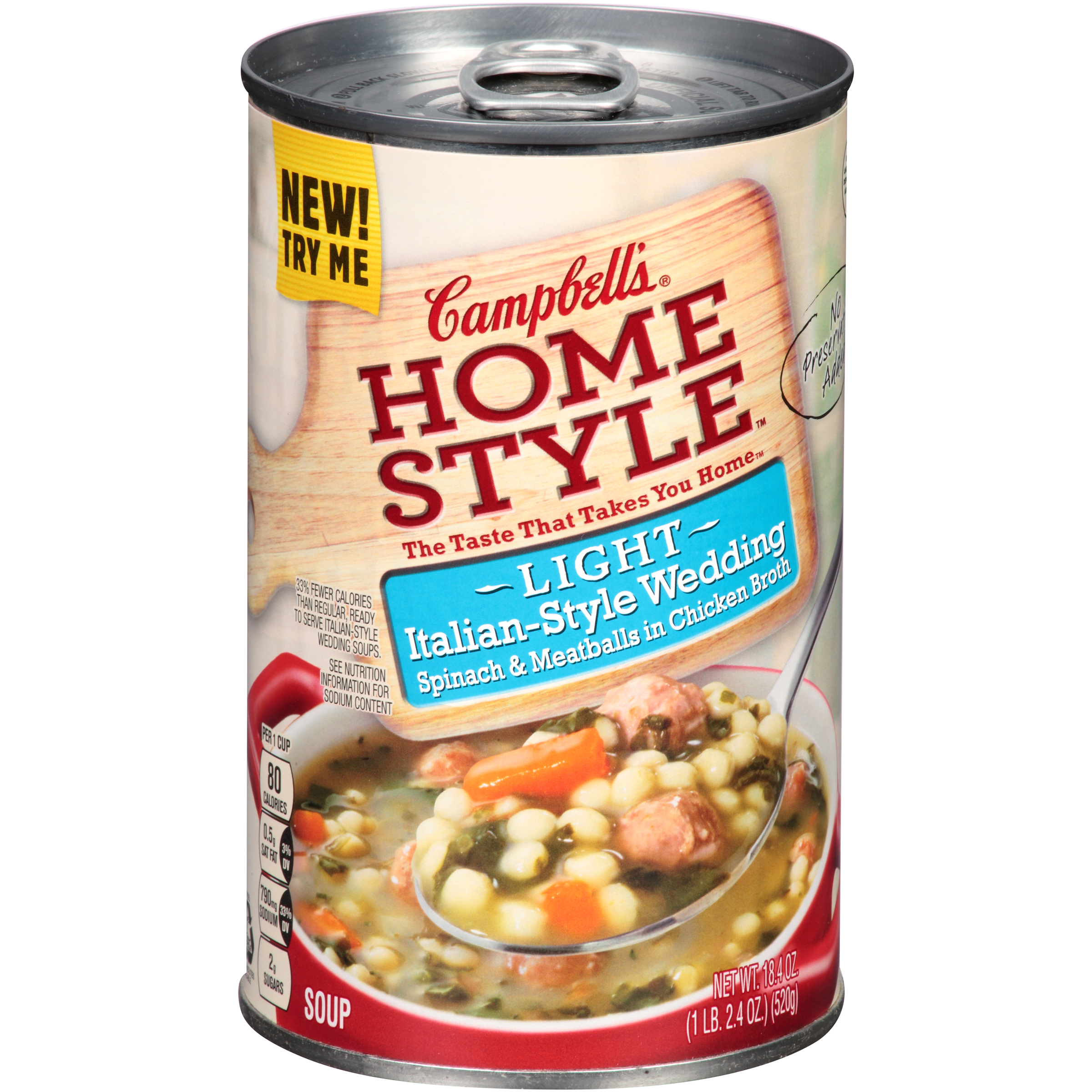 Campbell's Homestyle Light Italian-Style Wedding Soup 18.4oz - Walmart.com