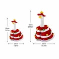 thumbnail image 3 of Christmas Goose Outfit For Porch Goose,Christmas Porch Goose Outfits Included Hat And Clothes,Outdoor Decor For Front Courtyard Garden Patio Yard, 3 of 4