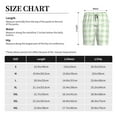 thumbnail image 5 of Picia Green Checkboard Pajama Shorts for Men, Men's Pajama Bottoms, Sleepwear,Short Pajama Pants-X-Large, 5 of 9