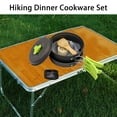 thumbnail image 3 of LJNYFDC Cookware Set Picnic Pot Set 1 Set Heat Resistant Rustproof No Odor Aluminum Alloy 1 2 People Outdoor Picnic Cookware Accessories, 3 of 7
