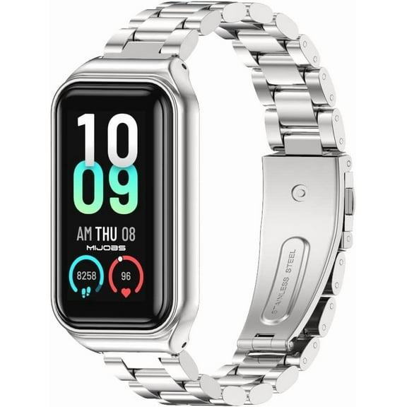 XIHAMA Strap for Amazfit Band 7 Metal Replacement Strap Wristband Watch Strap Compatible with Amazfit 7 Fitness Tracker smartwatch