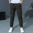 thumbnail image 6 of Gubotare Slacks for Boys Boys Dress Pants School Uniform Golf Pants for Boys Adjustable Waist Twill Chino Pant Size 6-7 (Black,6-7 Years), 6 of 8