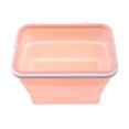 thumbnail image 1 of Silicone Folding Lunch Box Food Grade Fresh-Keeping Box Refrigerator Storage Box Microwave Oven Heating Bowl Bento Box Outdoor Pink 1, 1 of 6