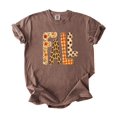 thumbnail image 5 of Fall Shirt for Women Leopard Floral Gingham Polka Dot Graphic Tee, Blue Jean Shirt, 2XL, 5 of 8