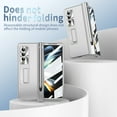 thumbnail image 5 of Decase Phone Case for Samsung Galaxy Z Fold 4 Shockproof Cover With Camera Protector,Built-in Screen Protector 360 Full Protection with S Pen Holder Hinge Protection and Kickstand, Silver, 5 of 7