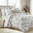 thumbnail image 5 of Levtex Home - Ophelia Blush Duvet Cover Set - Full/Queen Duvet Cover + Two Standard Pillow Cases - Floral - Taupe Grey Cream Blush - Duvet Cover (90 x 94in.) and Pillow Case (26 x 20in.) - Rayon, 5 of 7