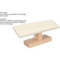 thumbnail image 3 of XYCCA T Bar Bracelet Holder with Beige, Soft Velvet Scratch Prevention Watch Display Stand Jewelry Display Stand for Jewelry Bangle Watch Organization-3306, 3 of 5