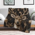 thumbnail image 4 of RKSupls Christmas Throw Blanket,Soft Warm Fannel Cute Reindeer Blankets Gift for Home Bed Sofa Couch Decor,30x40 in, 4 of 5